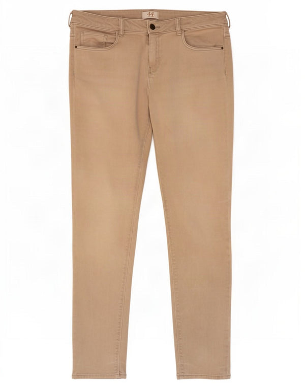 Zara Dame Skinny Casual Bukser EU 44 XL W34 L30 Beige