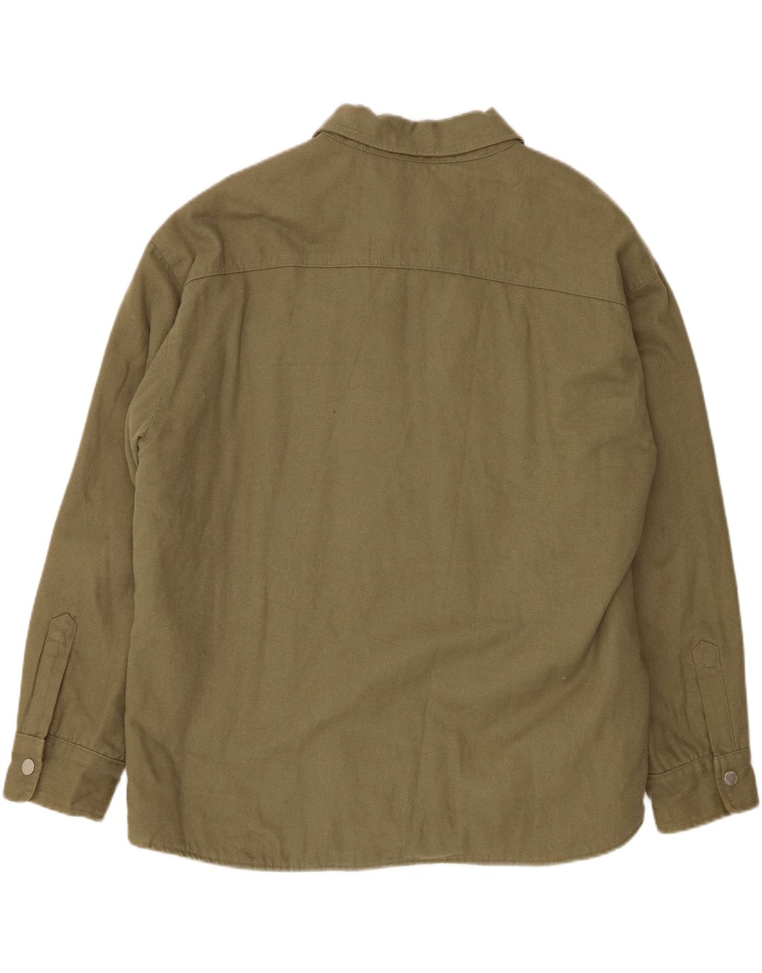 Zara Herre Utility Jacket UK 42 XL Khaki Cotton