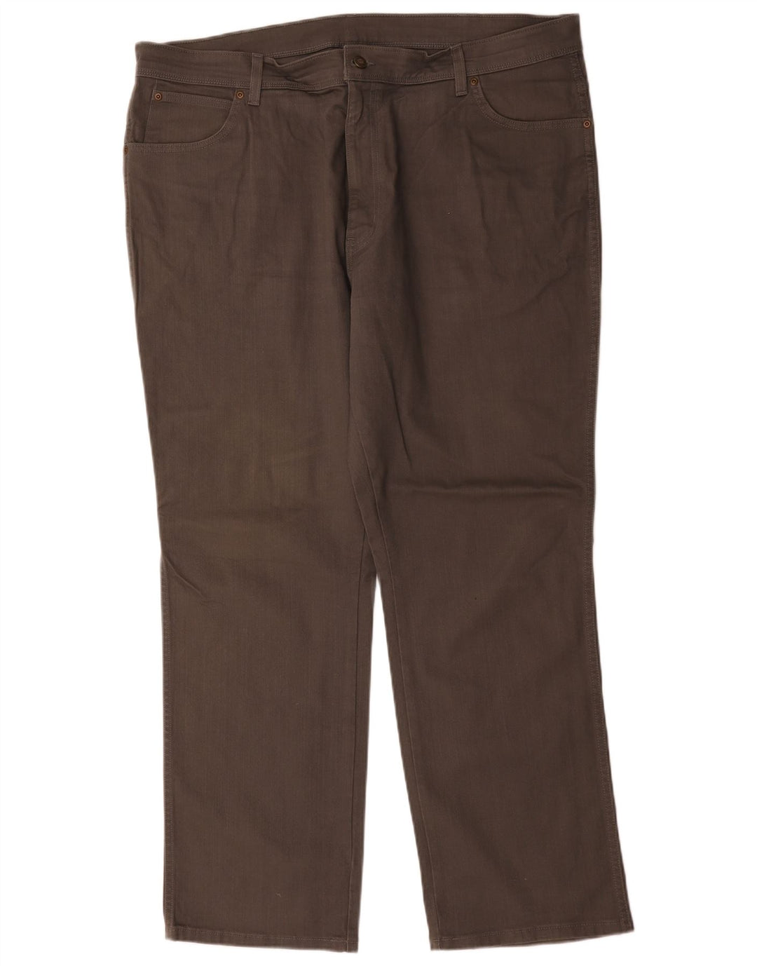 Wrangler Herre Regular Fit Casual Bukser W42 L30 Grå Bomuld