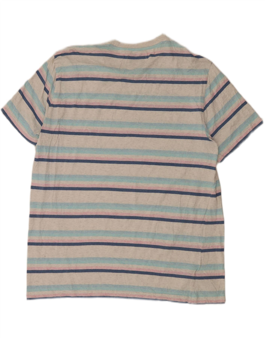Penguin Herre T-Shirt Top 2XL Hvidstribet bomuld