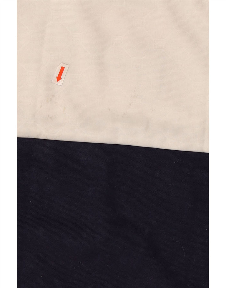 Fila Herre grafisk sweatshirt jumper stor marineblå colourblock bomuld