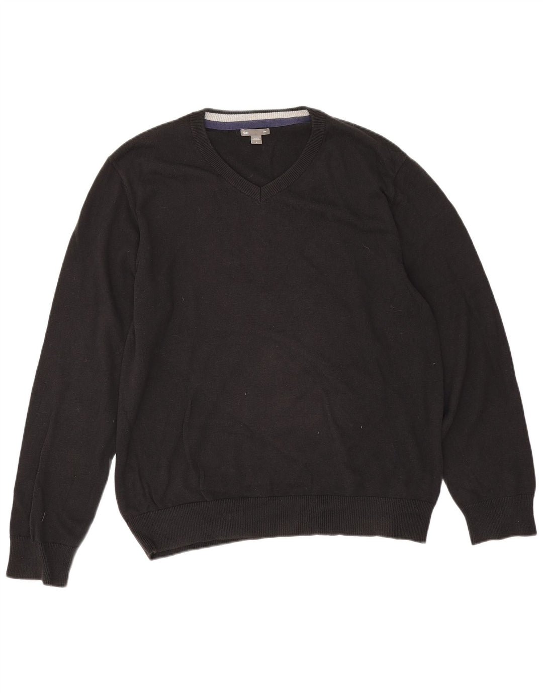 Gap Herre V-hals sweater Stor sort bomuld