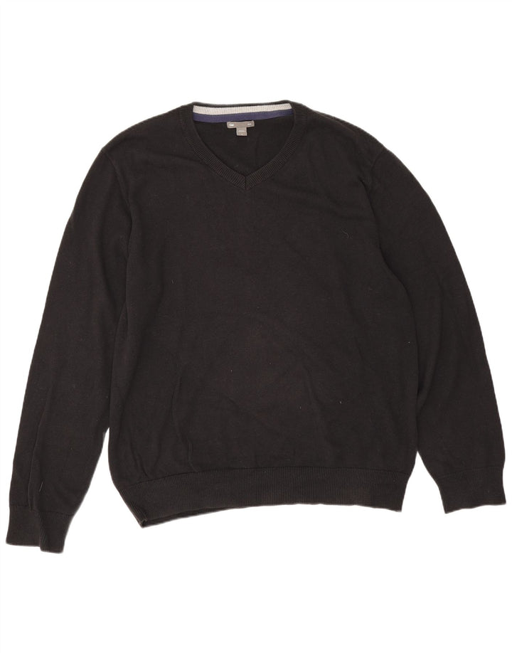 Gap Herre V-hals sweater Stor sort bomuld