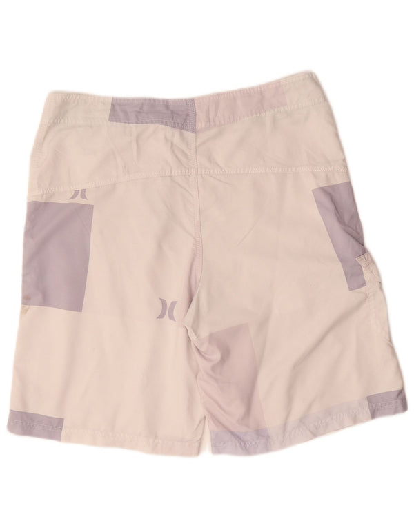HURLEY Grafiske svømmeshorts til mænd XL Pink Colourblock