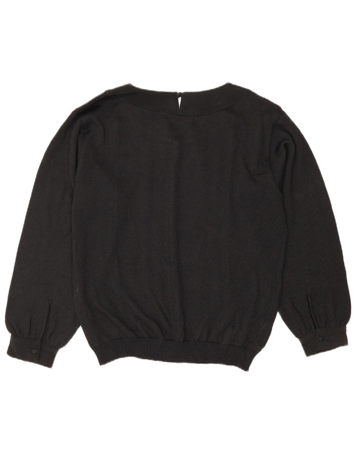 Gitam Dame Boat Neck Jumper Sweater UK 16 Large Black