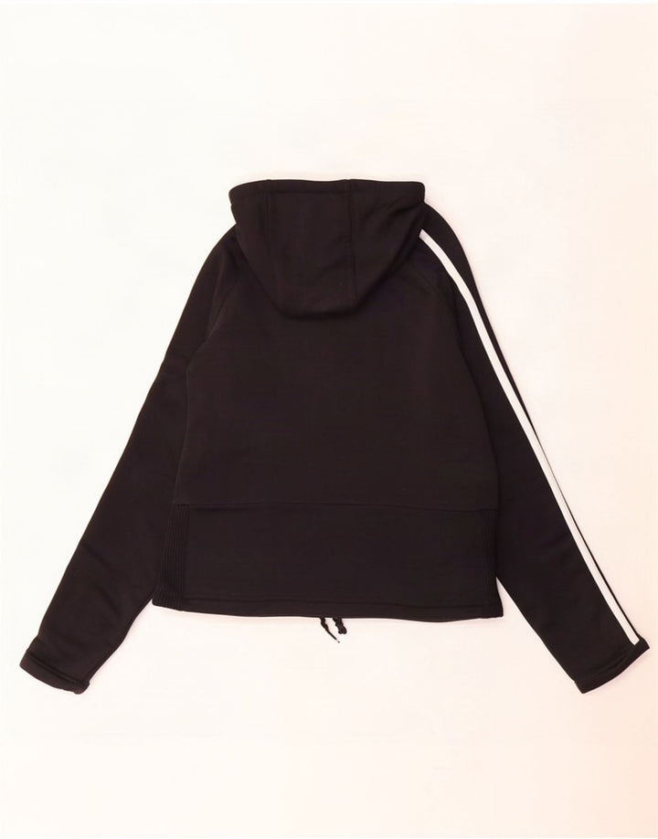 Adidas Dame Hættetrøje Sweater UK 14 Medium Sort Polyester