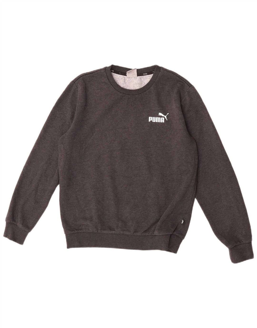 Puma Sweatshirt til mænd, lille grå bomuld
