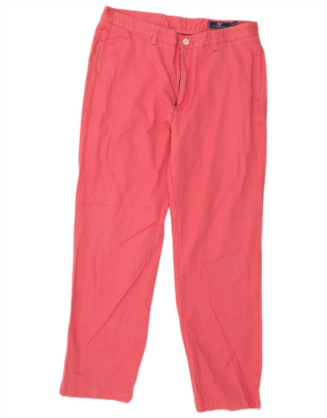 Vineyard Vines Straight Chino-bukser til mænd W35 L30 Pink Bomuld