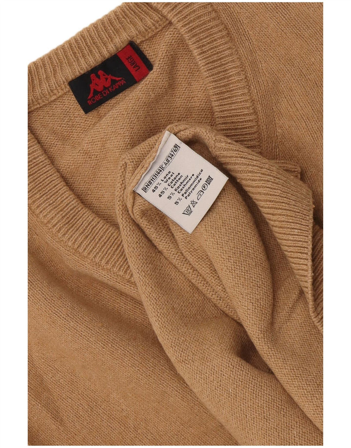 Kappa Herre V-hals sweater Stor brun bomuld