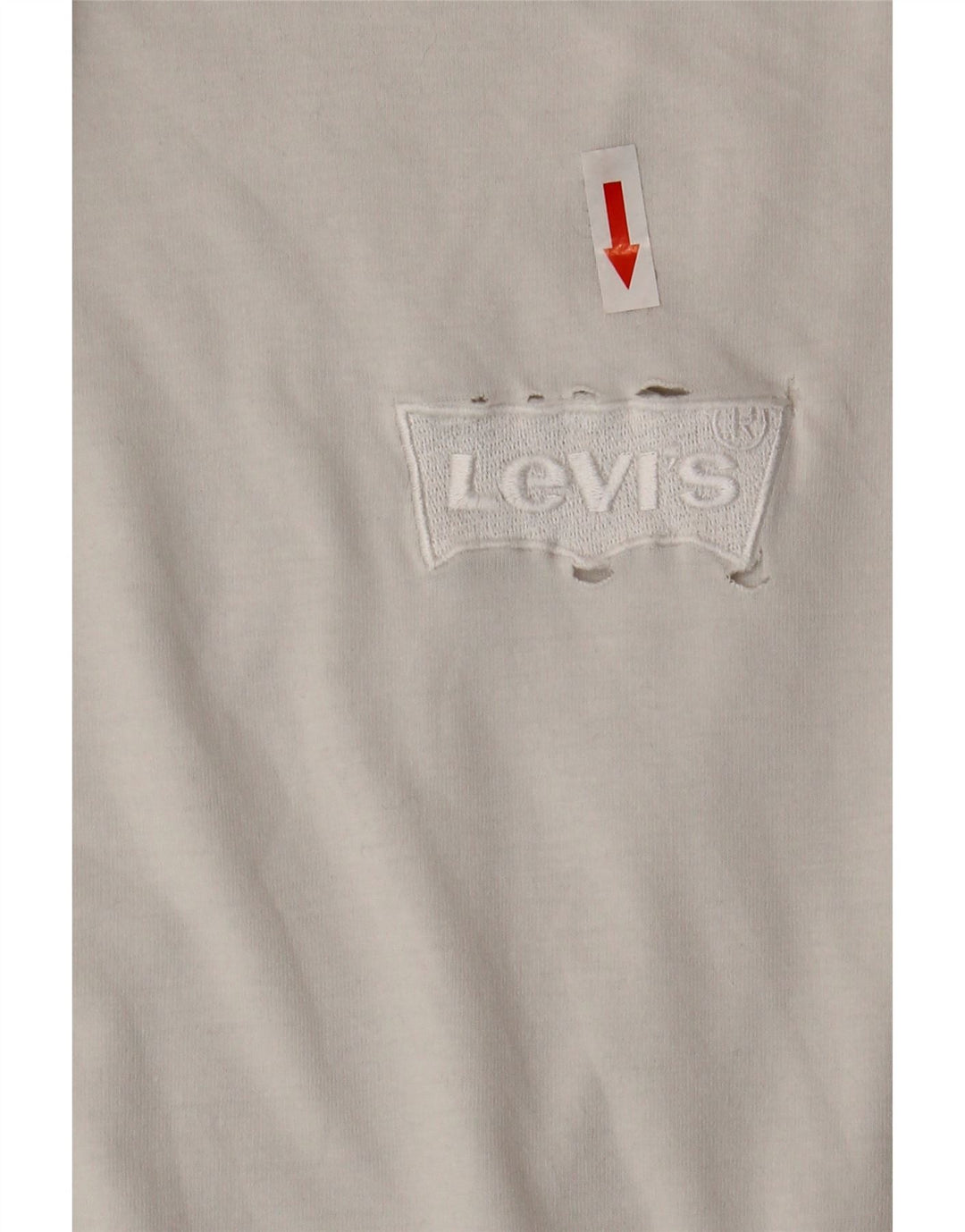 Levi's Herre Relaxed Fit T-shirt Top Stor hvid bomuld