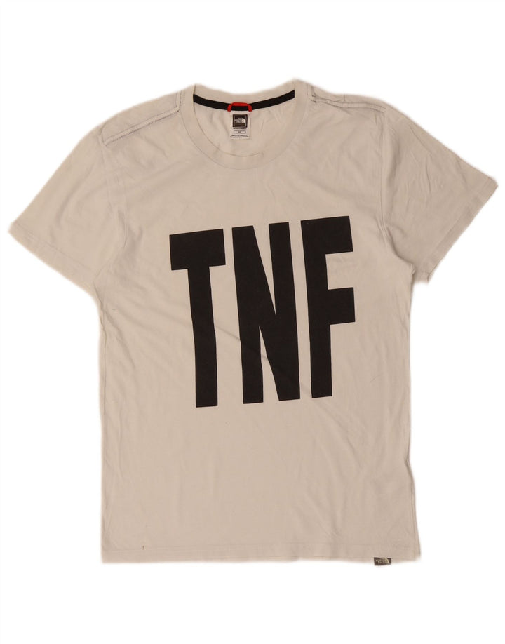 THE NORTH FACE Mens Graphic T-Shirt Top Small White Cotton