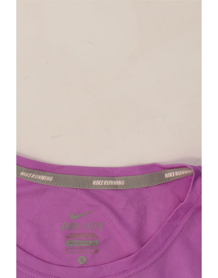 NIKE Womens Dri Fit T-Shirt Top UK 10 Small Pink Polyester Vintage Nike and Second-Hand Nike from Messina Hembry 