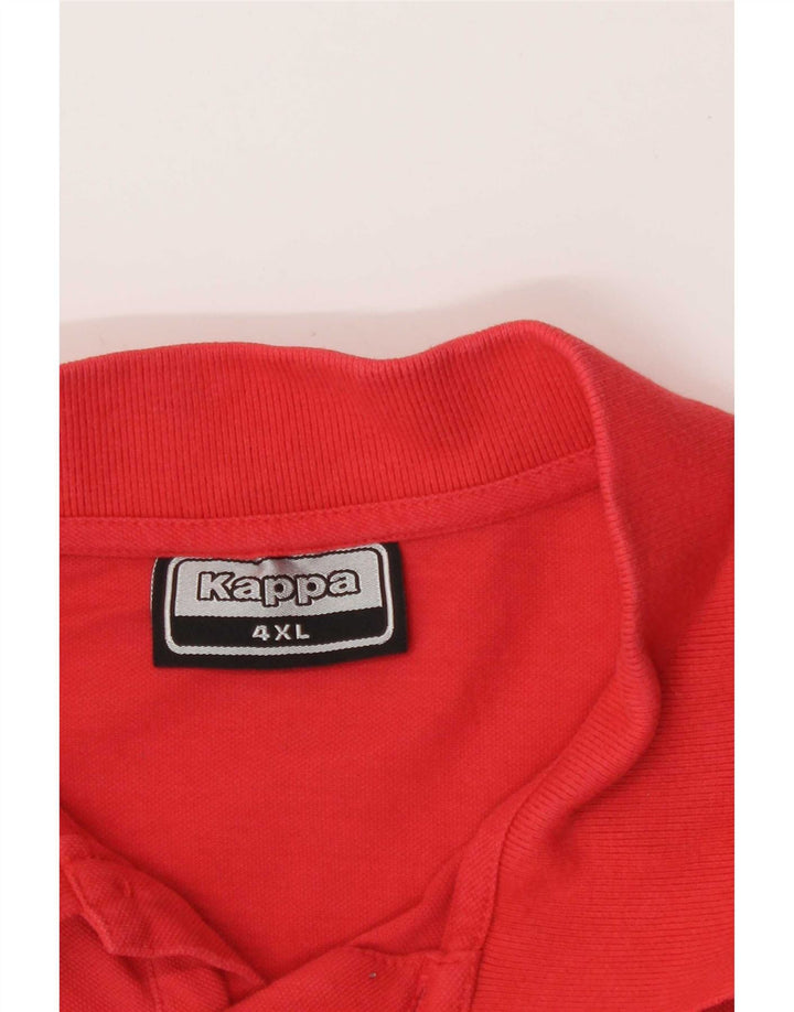 Kappa Herre poloskjorte 4XL Rød