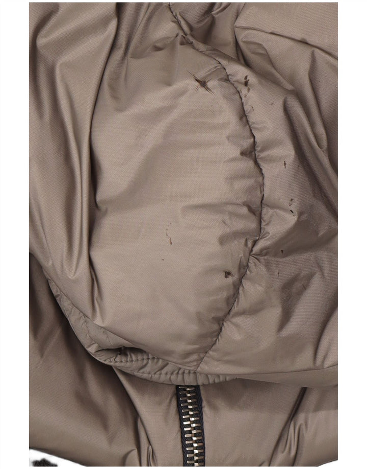 Moncler Herre Hooded Polstret Jakke Størrelse 3 Large Grå Colourblock Designer