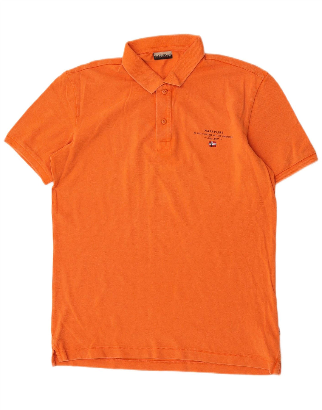 Napapijri Herre poloshirt Medium Orange Bomuld