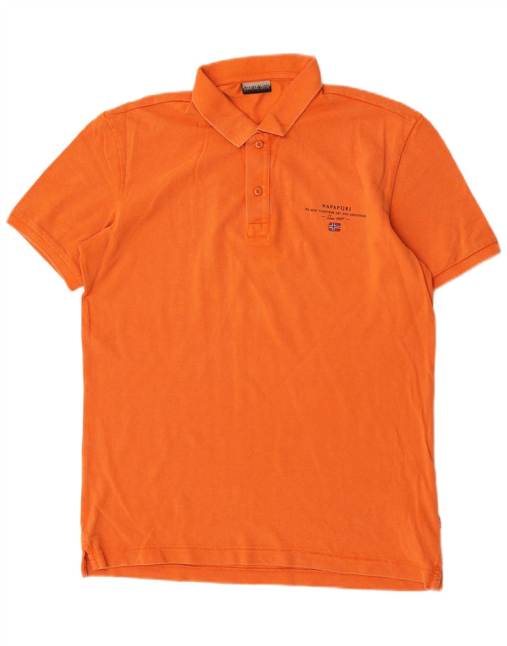 Napapijri Herre poloshirt Medium Orange Bomuld
