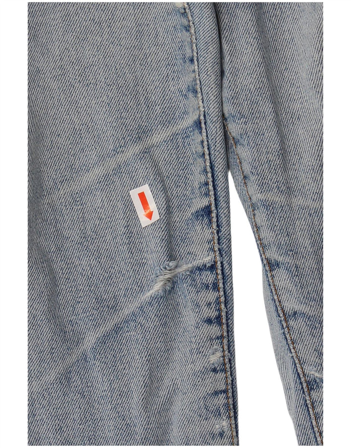 VINTAGE Womens Cropped Jeans W28 L26 Blue Cotton