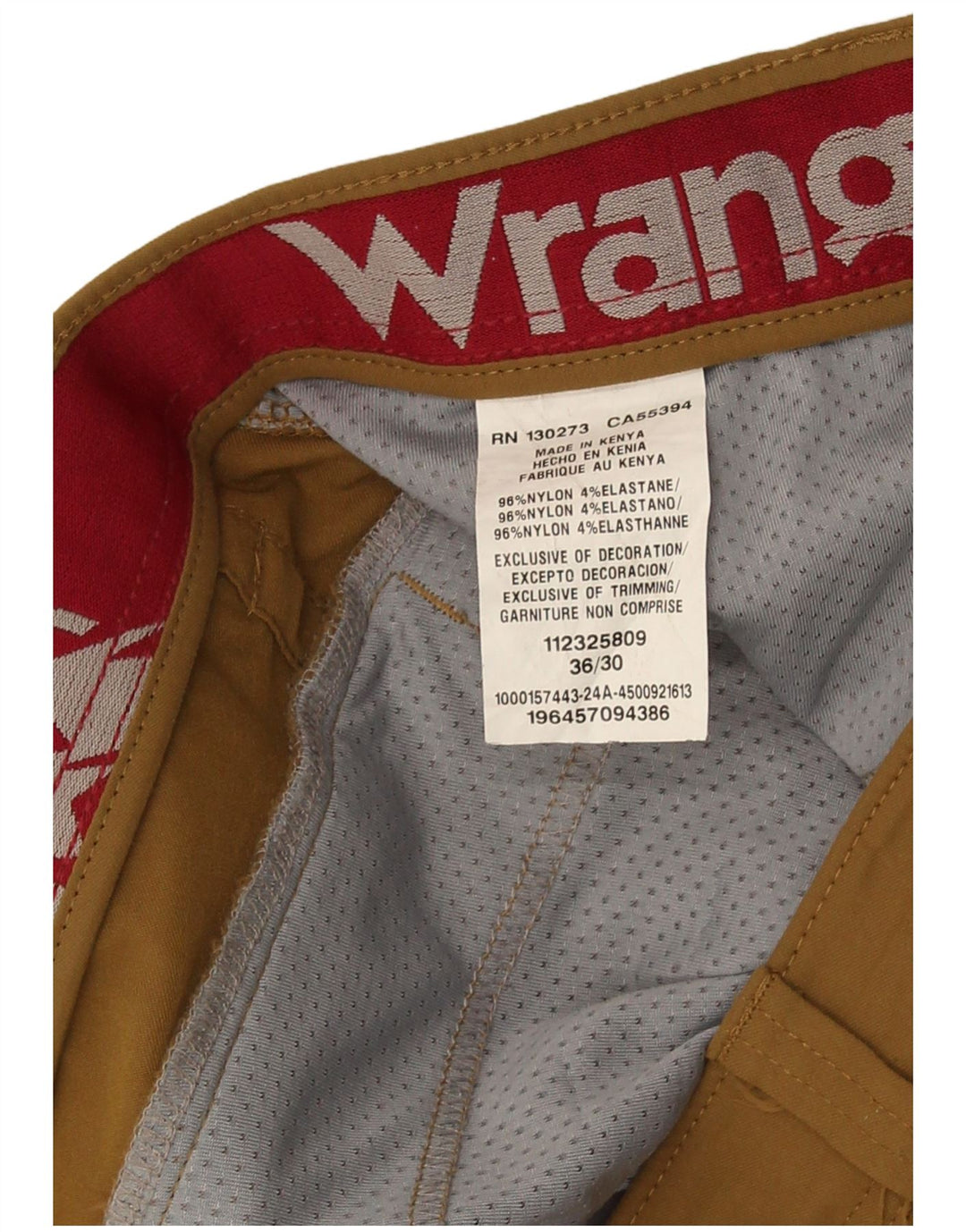 Wrangler Straight Cargo bukser til mænd W36 L30 brun nylon
