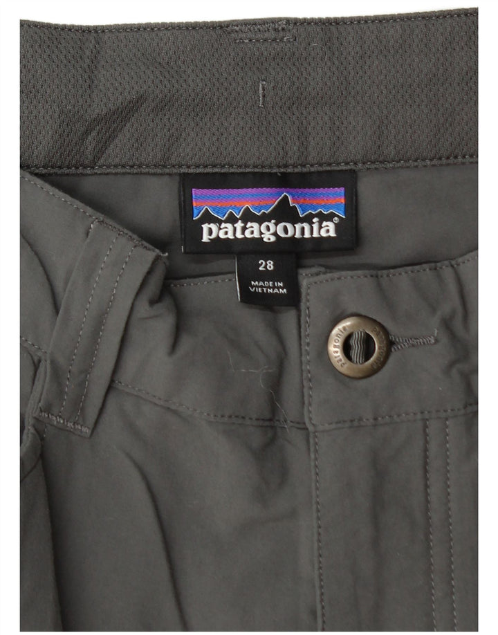 PATAGONIA Herre Cargo Shorts W28 Små Grå Nylon