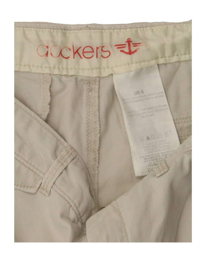 DOCKERS Womens Bermuda Shorts US 6 Medium W30  Grey Cotton Vintage Dockers and Second-Hand Dockers from Messina Hembry 