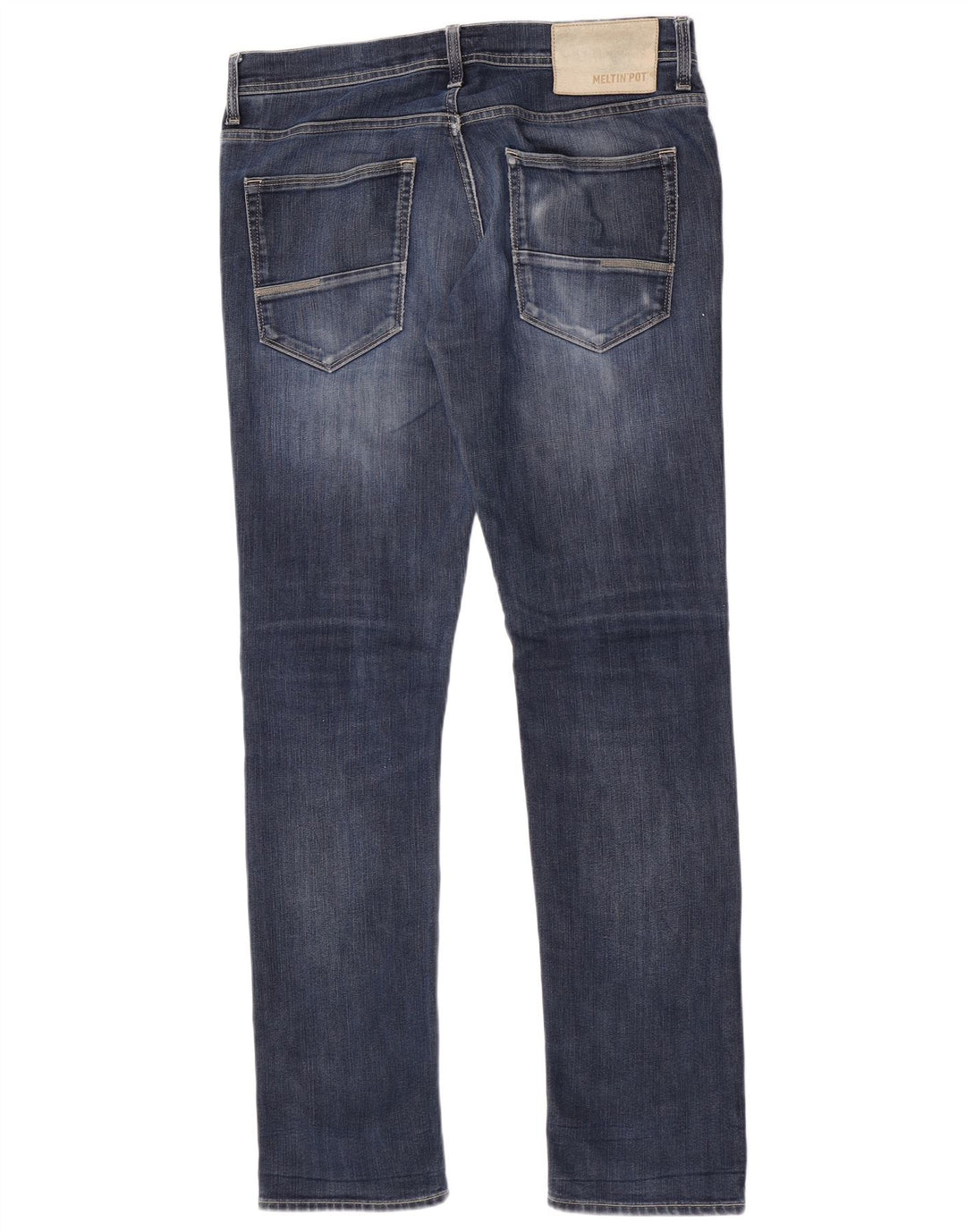 Meltin' Pot Herre Slim Jeans W33 L32 Blå Bomuld