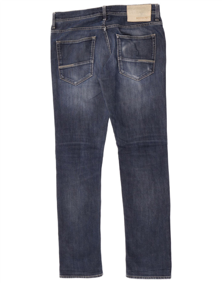 Meltin' Pot Herre Slim Jeans W33 L32 Blå Bomuld