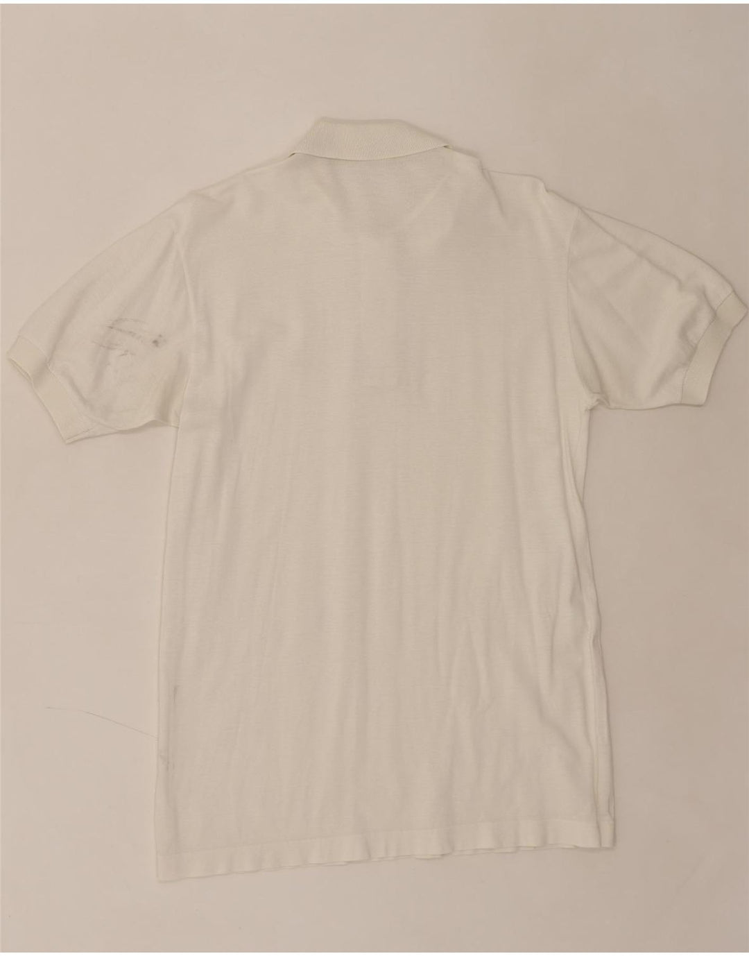 SERGIO TACCHINI Mens Polo Shirt Medium White Vintage Sergio Tacchini and Second-Hand Sergio Tacchini from Messina Hembry 