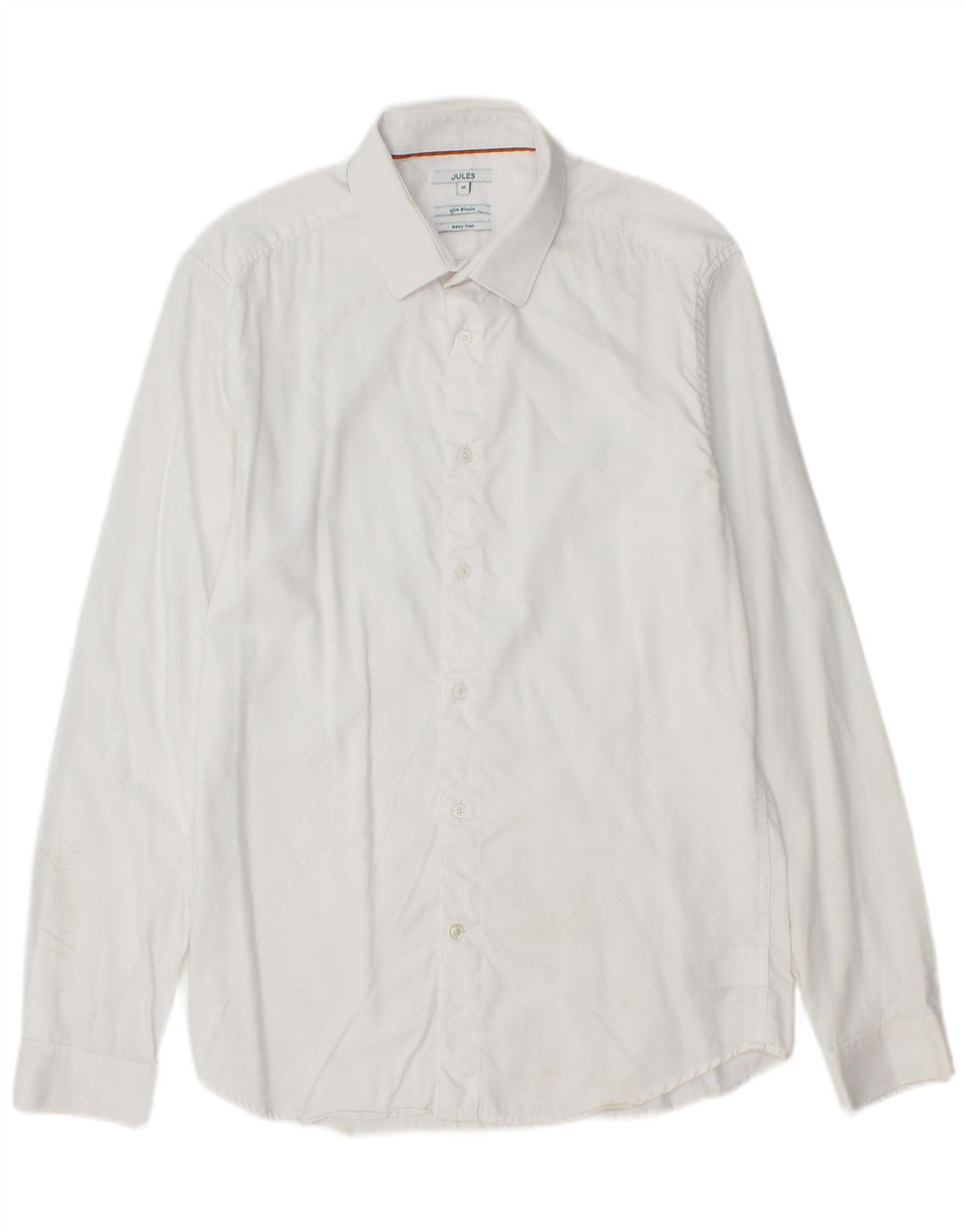 JULES Herre Slim Fit skjorte Medium hvid bomuld