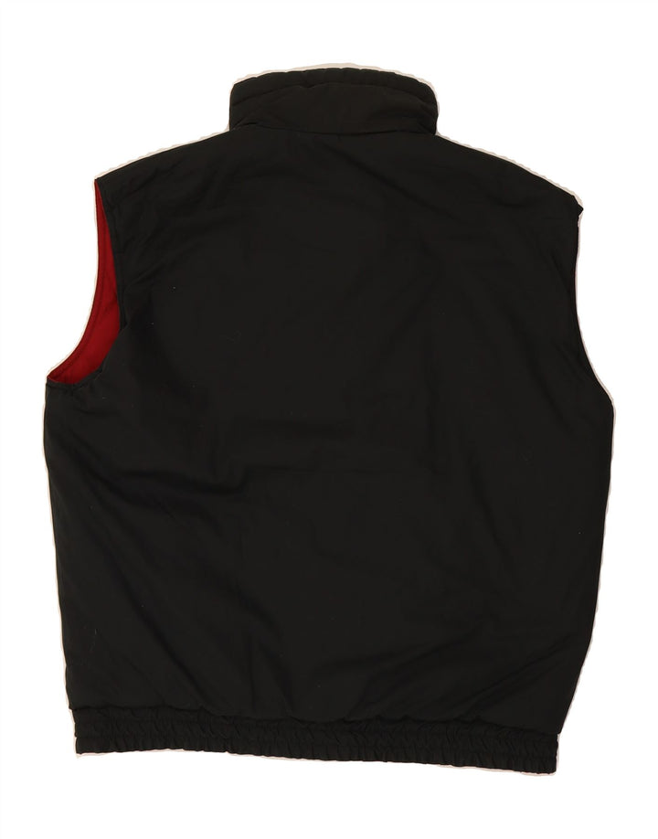 SHAMP Mens Reversible Gilet UK 38 Medium Red Colourblock Polyester Vintage Shamp and Second-Hand Shamp from Messina Hembry 