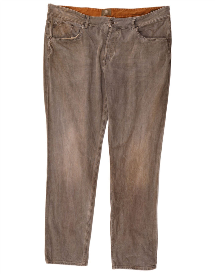 Timberland Mens Slim Jeans W42 L34 Grå Bomuld