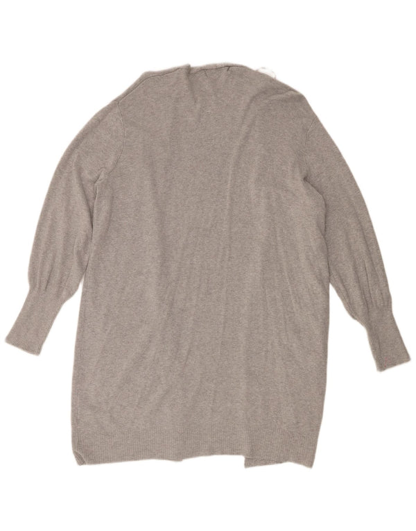 Marks & Spencer Dame Longline Cardigan Sweater UK 16 Large Grey Flecked