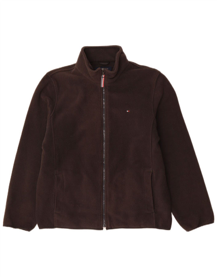 Tommy Hilfiger Herre Fleecejakke UK 38 Medium Grå Polyester