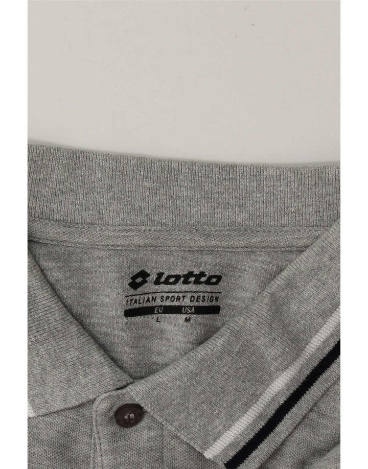 Lotto Herre Polo Shirt Medium Grey Flecked