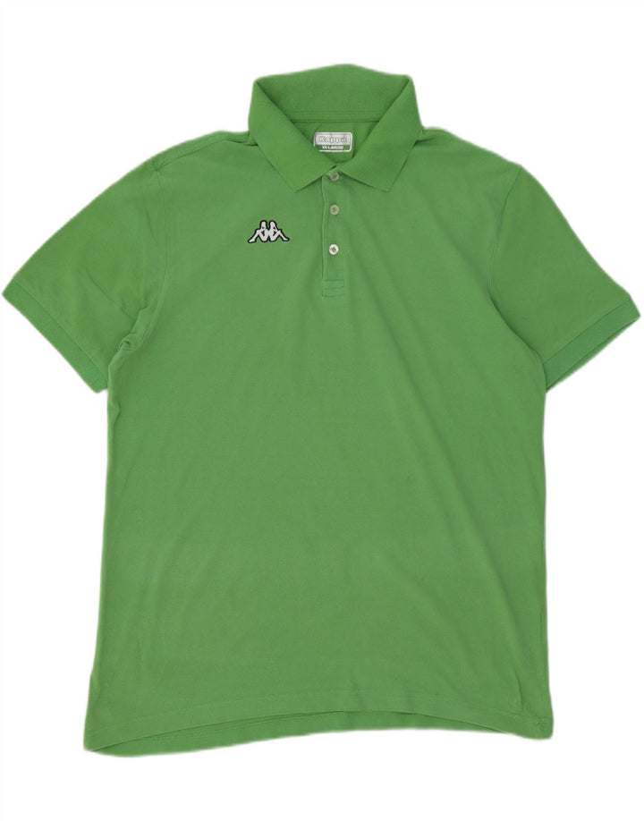Kappa herre poloshirt 2XL grøn bomuld