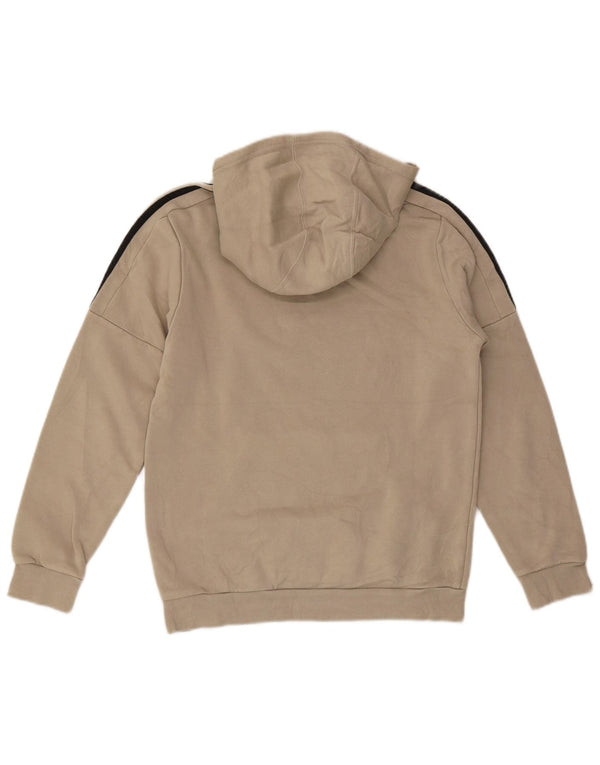 Adidas Grafisk hættetrøje til drenge 13-14 år Beige bomuld