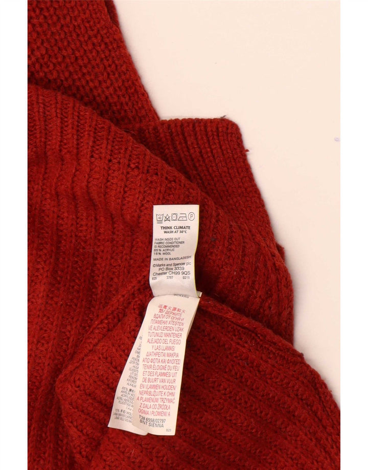 Marks & Spencer Damevest Tank Top UK 12 Medium Rød Akryl