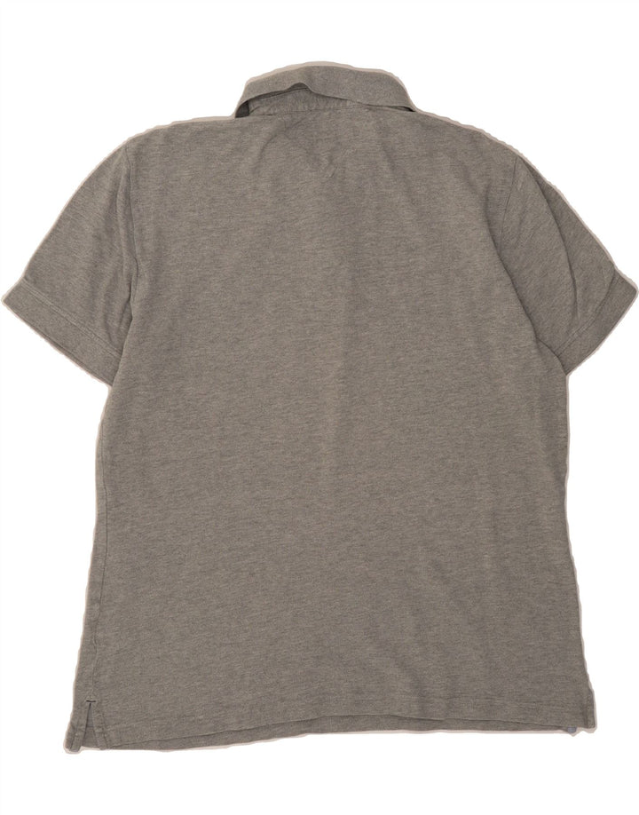TOMMY HILFIGER Mens Polo Shirt Large Grey Cotton Vintage Tommy Hilfiger and Second-Hand Tommy Hilfiger from Messina Hembry 
