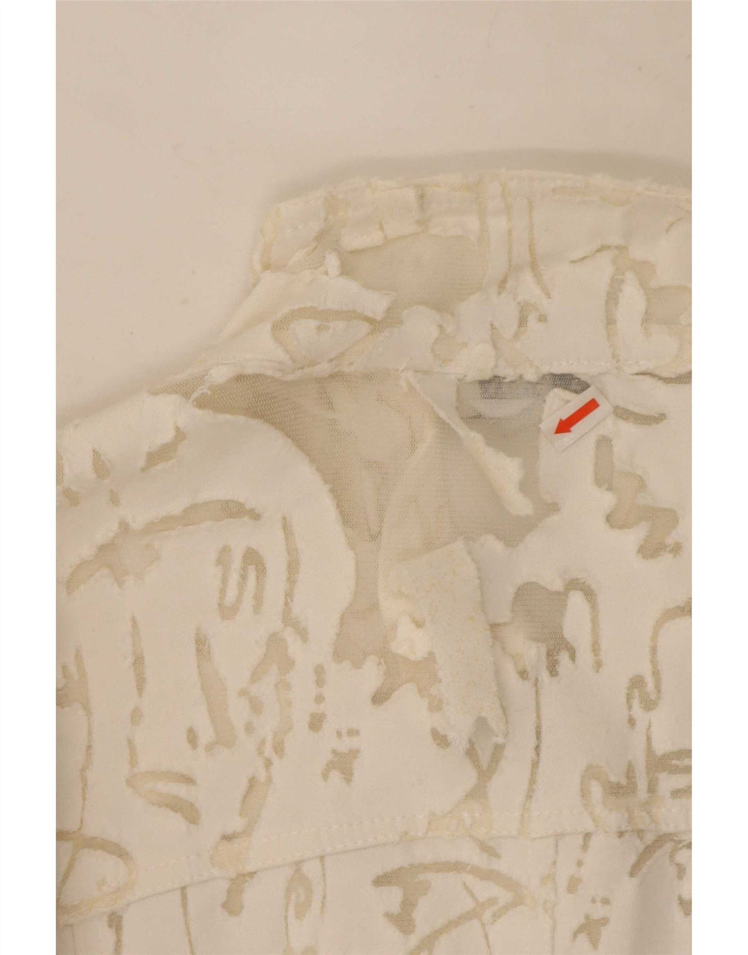Cristina Gavioli kvinders abstrakt mønster bomberjakke UK 14 Medium White