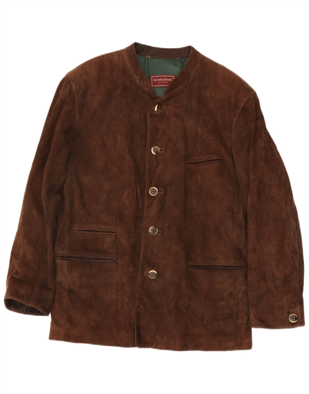 Schneiders Herre Ruskindsjakke UK 44 2XL Brun Læder Classic