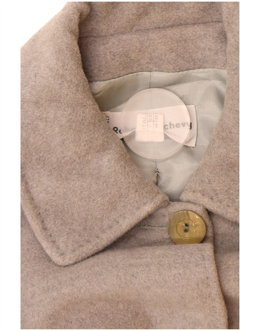 Vintage overfrakke til kvinder EU 38 Medium Grey Virgin Wool