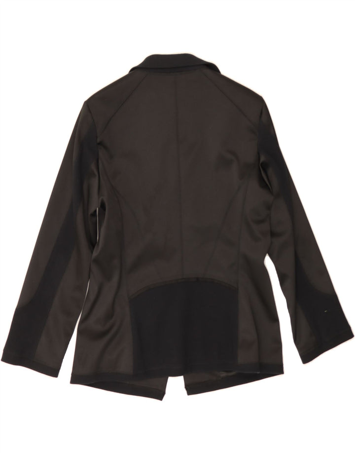 BEATE HEYMANN Womens Blazer Jacket UK 16 Large Black Polyester Vintage Beate Heymann and Second-Hand Beate Heymann from Messina Hembry 