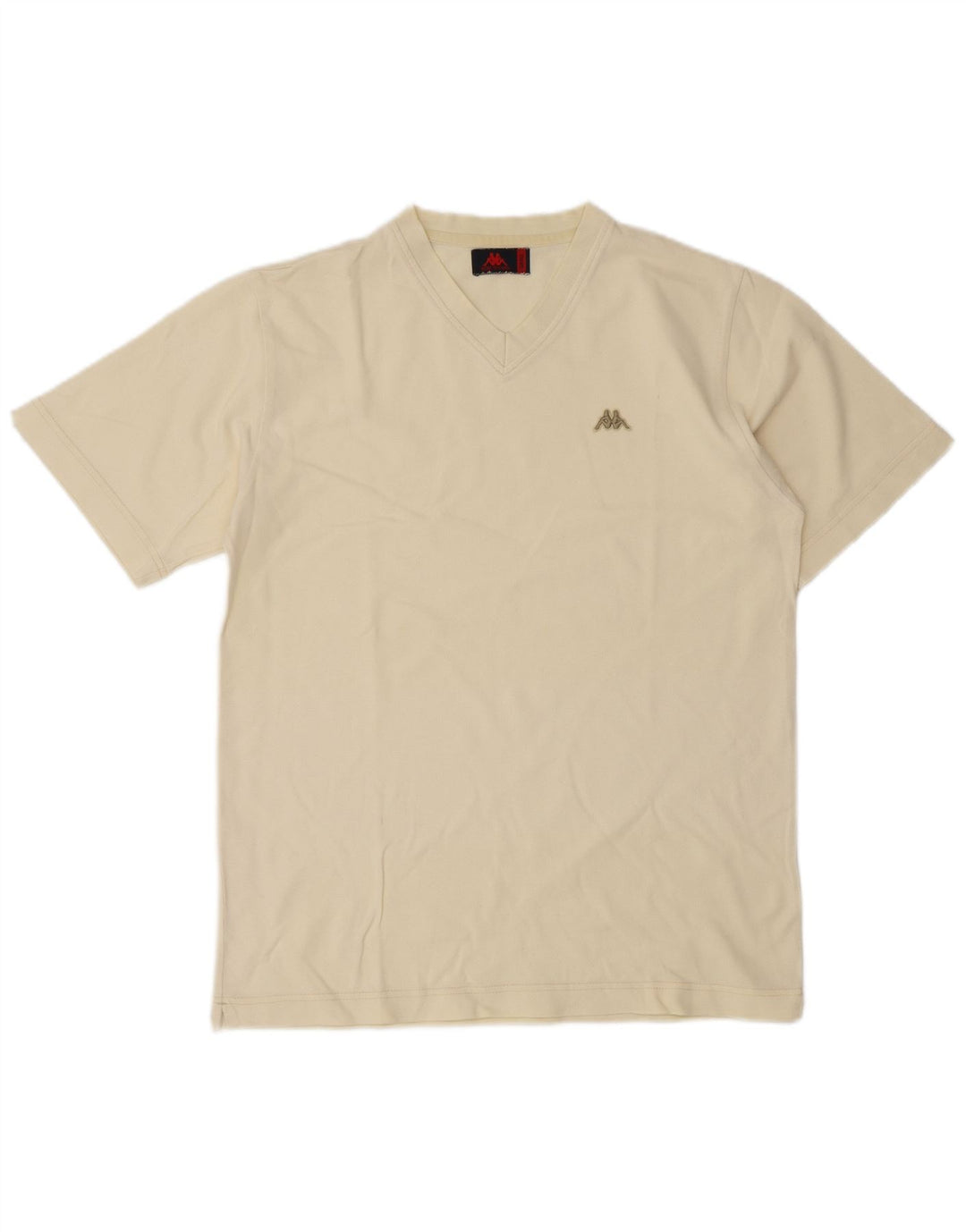 Kappa Herre T-Shirt Top Small Off White
