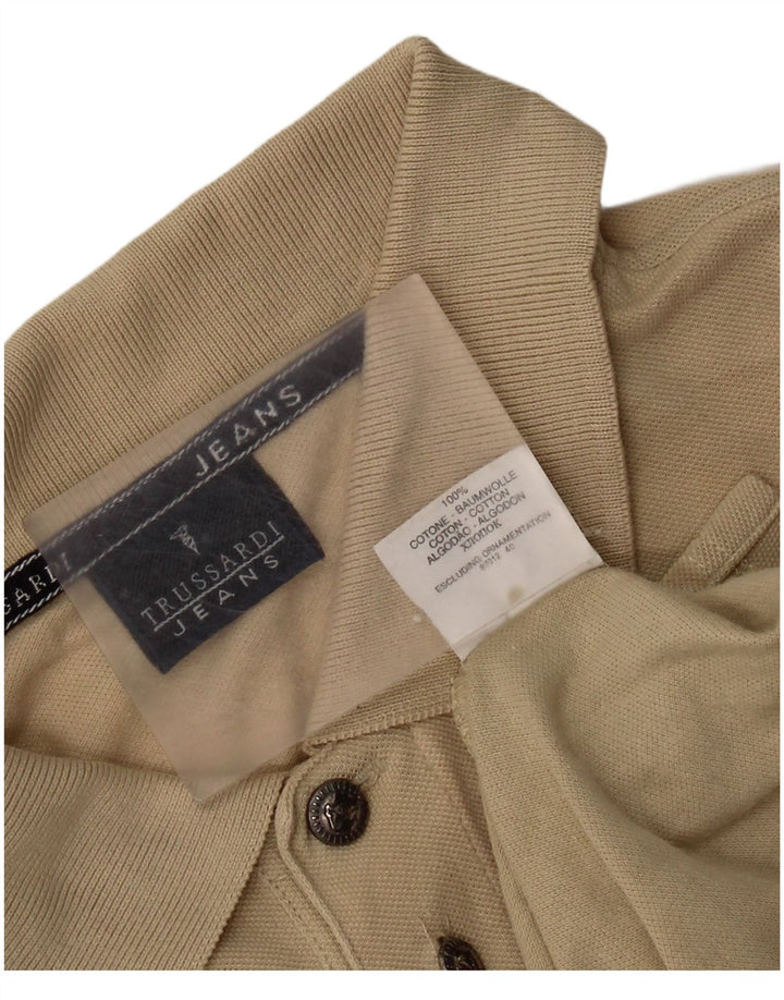 TRUSSARDI JEANS Poloskjorte til mænd Medium Beige Bomuld