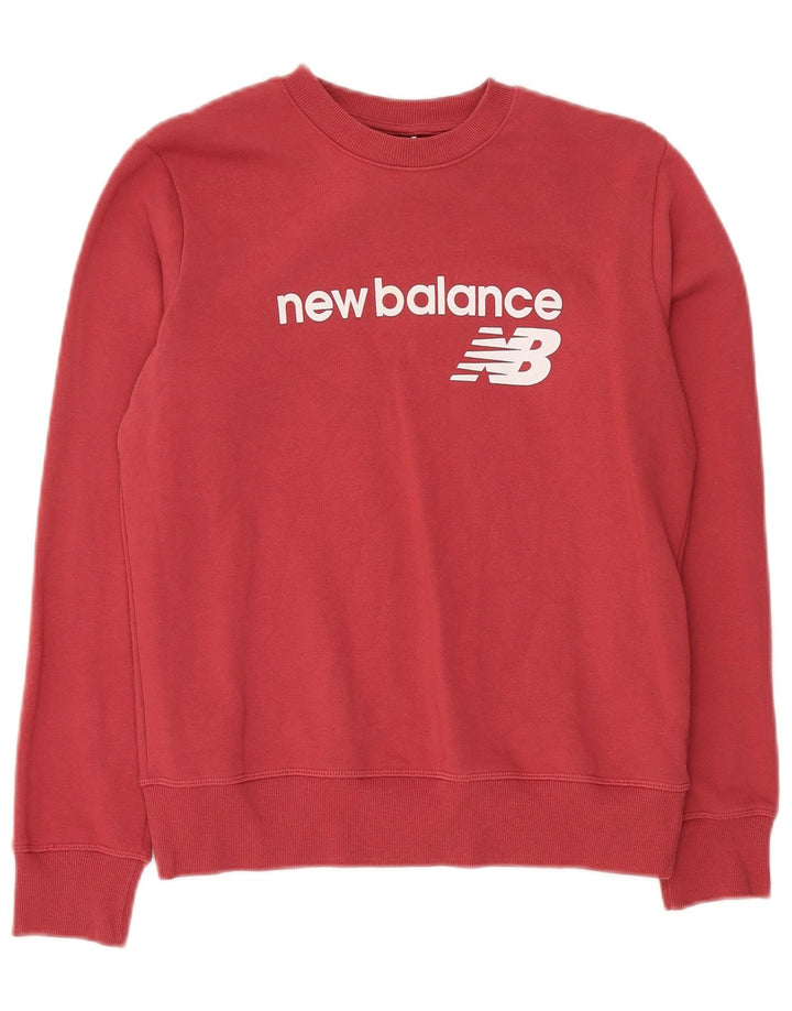 New Balance Herre Grafisk Sweatshirt Jumper Lille Rød Bomuld