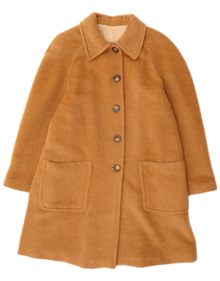 Vintage overfrakke til kvinder UK 12 Medium Beige