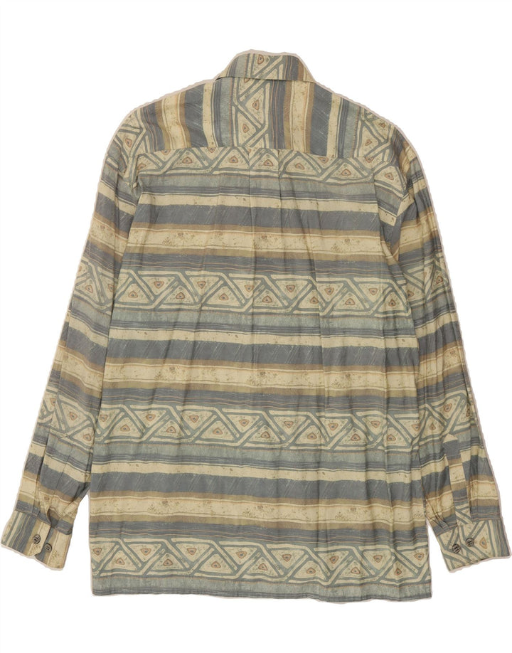 NICK TAYLOR Mens Shirt Large Blue Striped Vintage Nick Taylor and Second-Hand Nick Taylor from Messina Hembry 