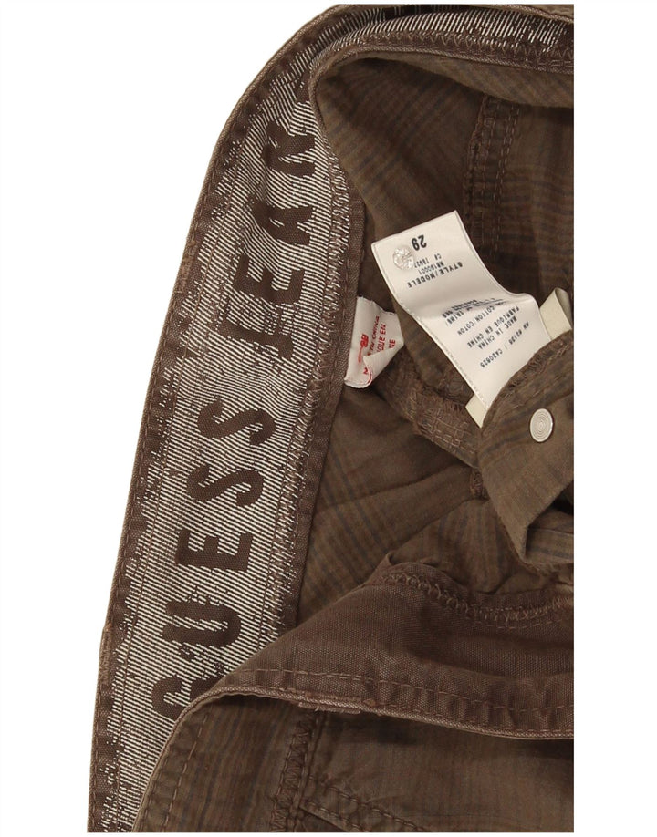 Guess Herre Cargo Shorts W29 Små brune bomuld