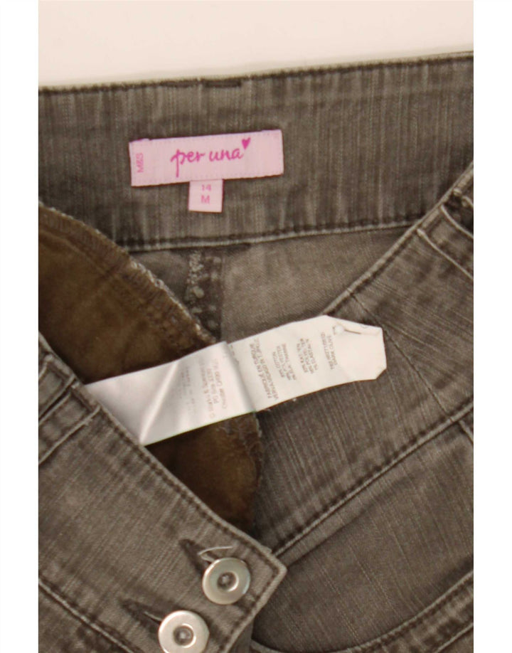 Marks & Spencer Dame Per Una Straight Jeans UK 14 Medium W35 L28 Grå
