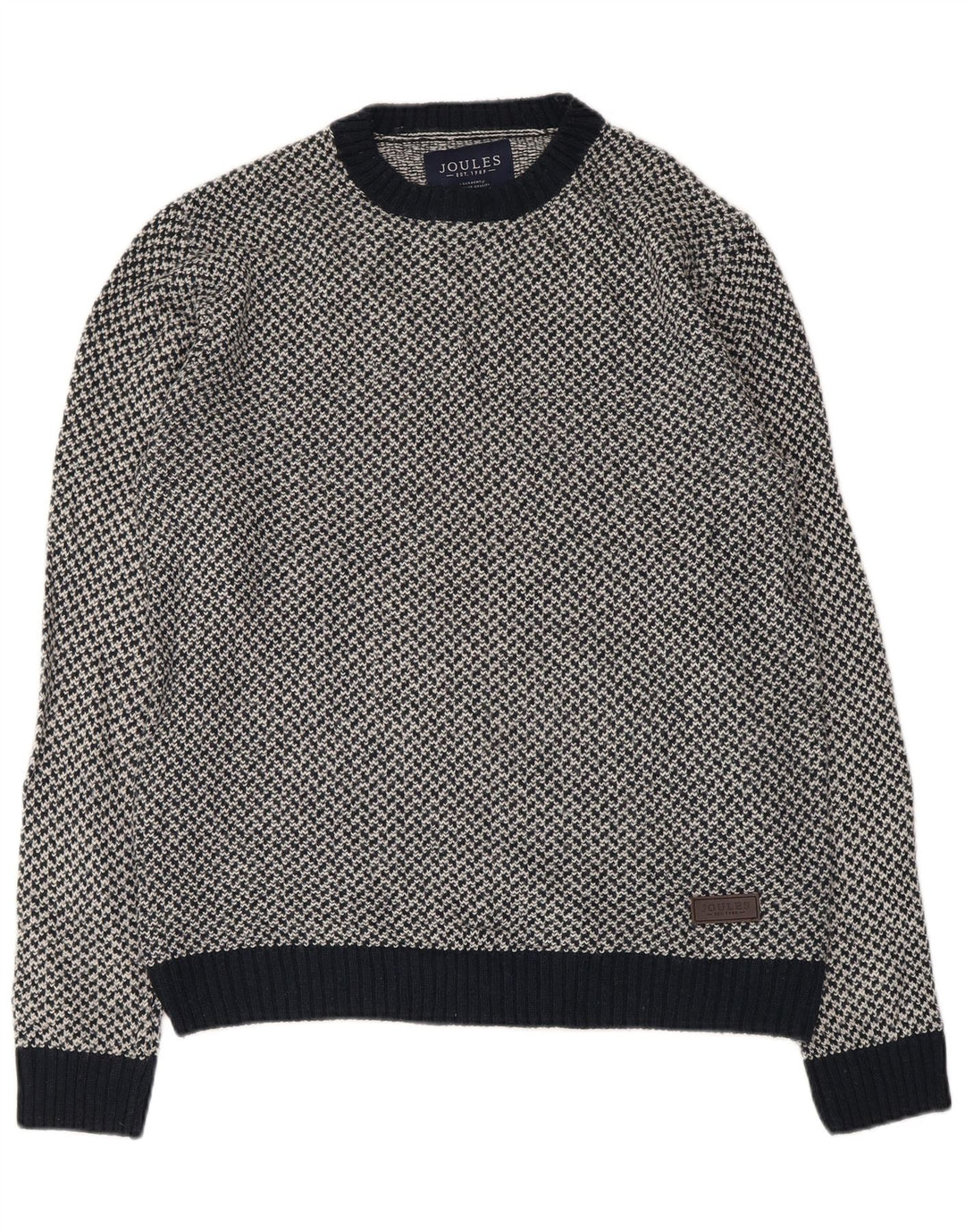 Joules Herre Crew Neck Jumper Sweater Medium Navy Blue Akryl