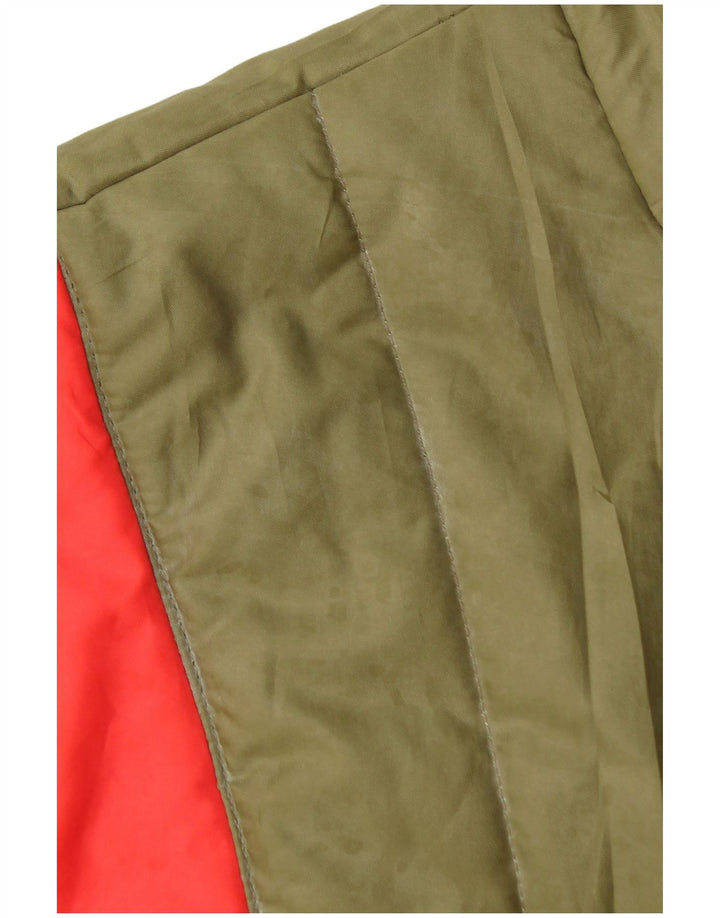 Carrera Herre Polstret Gilet UK 40 Large Khaki Colourblock Polyester